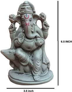 समउदी Brown Terracotta ClayGANPATI आर्ट क्ले