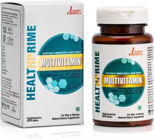 HEALTHPRIME Multivitamin With Minerals, Ginseng, Antioxidant, Herbs, Enzymes, Pre & Probiotic