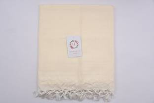 HAIDER ALI AND SONS 120 TC Cotton Queen Solid Flat Bedsheet
