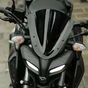 Vagary Unbreakable Polycarbonate Windscreen/Wind Deflector Short Visor for Yamaha MT15 Bike Windshield