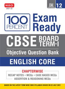 Class 12-100 Percent Exam Ready Cbse Board Term 1 Objective Question Bank English Core