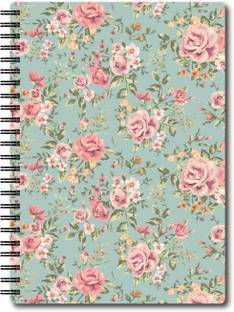 Nourish A6 Size Plain Pages Colourful Graphic Diary A6 Notebook Unruled 75 Pages