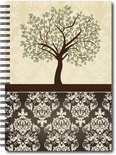Nourish A4 Size RULED Pages Colourful Graphic Diary A4 Notebook Ruled 75 Pages
