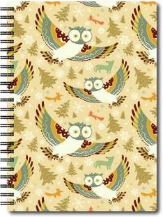 Nourish A4 Size Plain Pages Colourful Graphic Diary A4 Notebook Unruled 75 Pages