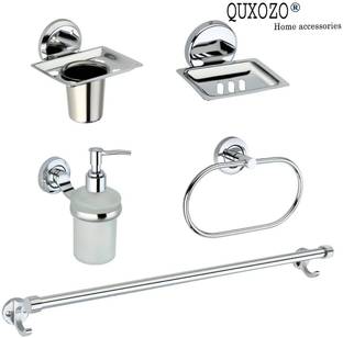 QUXOZO Stainless Steel, Aluminium Bathroom Set
