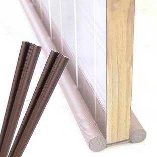 R R B RETAIL Door Bottom Sealing Strip Guard for Home Twin Under Door Gap SealerPack of 2 Durable Floor Mounted Door Sealing Strip Guard Door Mounted Door Stopper