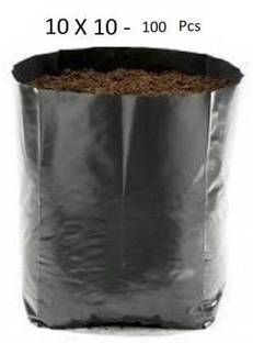 greengrow row Plant Nursery Bags Size (100, (10X10)) Grow Bag Grow Bag