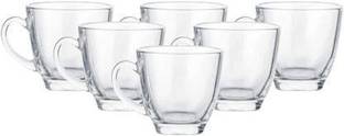 Atier Pack of 6 Glass square cup pack of 6 glass 190 ml