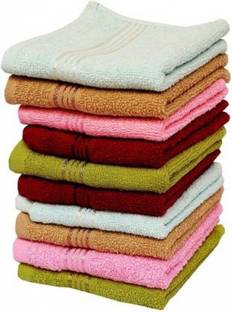 Weaving Poems 12in X 12in Face Towel Set Multicolor Cloth Napkins