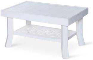 Supreme VEGAS TABLE WHITE SET OF 1 WEIGHT BEARING CAPACITY 150 KG OUTDOOR TABLE Plastic Outdoor Table