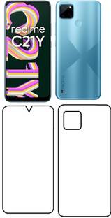 DOWRVIN Front and Back Tempered Glass for REALME C21Y