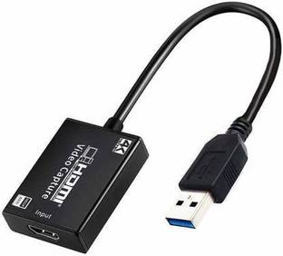 microware USB 3.0 Video Capture Card, hdmi Capture Card, Full HD 1080P 60fps 4k for Live Streaming Recording, Live Broadcasting, Gaming, Teaching, Video Conference Media Streaming Device