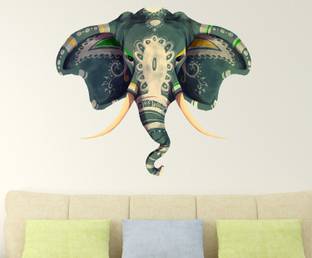 HAPPYSTICKY 80 cm Elephant wallsticker Removable Sticker