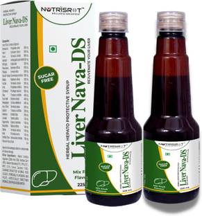 Nutrisrot Liver Nava-DS Herbal Syrup for Liver Detox, Digestion Aid & Metabolism Booster