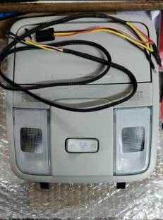 CARMART ROOF LIGHT WITH SUNGLASS HOLDER for Creta 2020 21 LATEST MODEL WITH WIRING Grey Car Sunglass Clip Holder