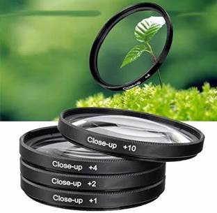 SUPERNIC 58 mm Macro Close up Lens Filter Kit +1 +2 +4 +10 For , EOS LENS with 4 Pocket Carry Pouch Close-up Filter