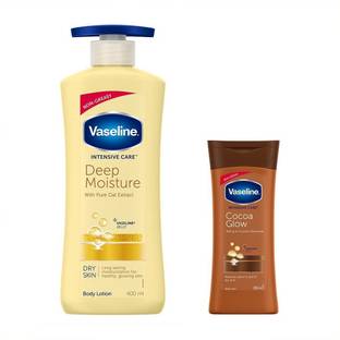 Vaseline Intensive Care Deep Moisture Body Lotion 400 ml + Intesive Care Cocoa Glow Body Lotion 200 ml