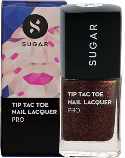 SUGAR Cosmetics Tip Tac Toe Nail Lacquer 074 Beauty with Bronze Tip Tac Toe Nail Lacquer