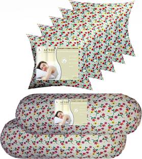 ACTOS Microfibre Bolster Pack of 7 Floral