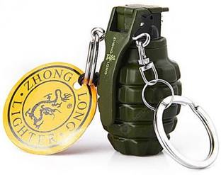 Explorer Latest Brand New Military Soldier Fighter Safety Fuze Grenade Bomb Design Shaped Pocket Size Lighter | Pocket Lighter
