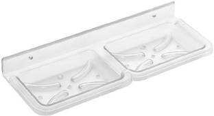 Prestige Double Soap Dish SQUARE For Bathroom Washbasin