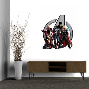 wallpics 30.48 cm Marvel Avengers Self Adhesive Decorative Wall Stickerut5356-1 Self Adhesive Sticker