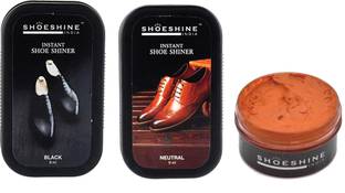 SHOESHINE D-Tan Black Neutral Shoe Care Kit