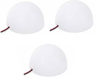 LipiWorld CCTV Pickup Audio Surveillance Microphone MIC Audio Monitoring Security System for CCTV Systems Round Shape (Pack of 3) Camera Microphone