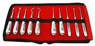 Gdc Root Elevator Kit, Set of 10 pc Dental Elevator