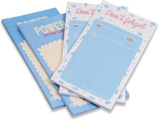 COI Cute to Do List Notepad Sets, Tear Off Style, Planning Memo Pad Set of 4 Pocket-size Memo Pad UNRULED 50 Pages