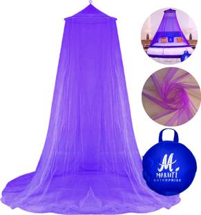 Maruti Enterprise Polyester Adults Washable Double bed (Round) 6x6 6.5x6.5 7x7 Ft Mosquito Net
