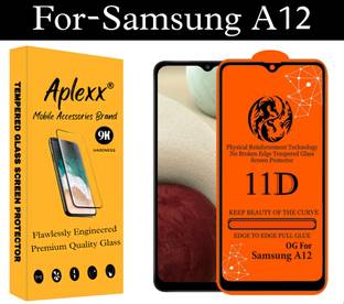 aplexx Edge To Edge Tempered Glass for Samsung Galaxy A12, Samsung Galaxy F12, Samsung Galaxy A02S, Samsung Galaxy F02S