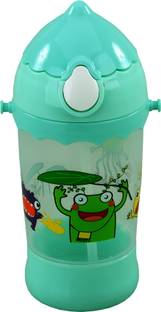 Honey Boo Straw Sippy Cup/Sipper Mugs, Toddlers Kids Flip Top Water Bottle with Handles Non Toxic BPA Free 400ml