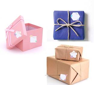 Sticker Hub 5 cm Trendy Happy Birthday Stickers for Gift (Pcs of 52) Self Adhesive Sticker