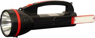 A 1 ROCK LIGHT RL6555 TROCH &EMERGENCY LIGHT 100W +SIDE 12SMD LASER LED 10 hrs Torch Emergency Light