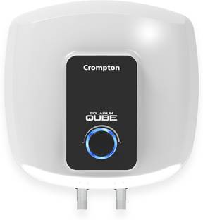 Crompton 15 L Storage Water Geyser (ASWH-2415 Solarium Qube, White, Black)