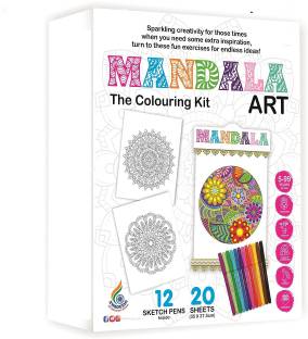 ARNIYAVALA Mandala Art.A Perfect Colouring kit for kids - multicolour