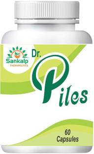 sankalp therapeutics Dr. Piles capsules helpful in Relieves0 pain due to Piles Pack of 1 ( 60 capsules ) 100% ayurvedic , No Side Effect