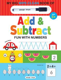 My Big Wipe and Clean Book of Add and Subtract for Kids Fun with Numbers  - By Miss & Chief