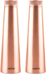 MILTON Copper Delight 1000 Water Bottle, Set of 2 1010 ml Bottle
