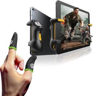 SpinBot BattleMods T10 Gaming Trigger For Tablets/iPads & Finger Sleeves For PUBG,BGMI,COD,Free Fire Combo Set