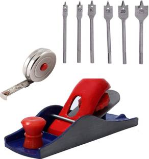 Gadariya King RSI High Qulity Hobby plane Randa 7 inch Carpenter Plane Cast Iron base Steel Casting Hand Plane (17 cm Steel Casting Hand Plane (17 cm) with 2 meter Measurement Tape flat wood drill bit set Of 6 flat wood drill bit set Of 6 (PACK OF 3) Cast Iron base Hand Plane