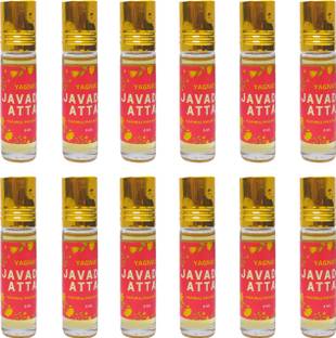 Epoojacart Pack of 12 Javadhu Oil- Natural Javadhu Fragrance Oil- Golden Javadhu Perfume oil- Roller Perfume