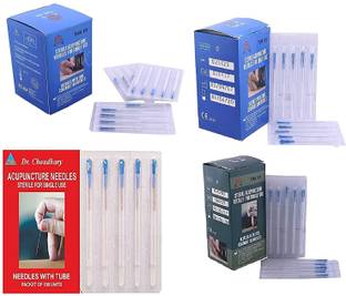 Acupunx Acupuncture Needles 0.25x13mm 0.25x25mm 0.25x40mm 0.25x50mm Combo 4 box 400 Needles Various Size Massager