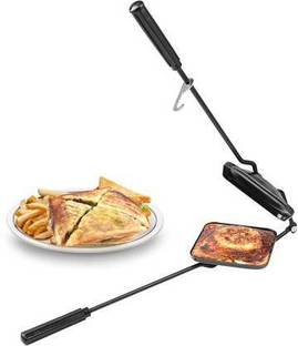 Zodex Toster Brade Gralic Sandwich Same Tour Picnic BrakFast Dinner Garlic Style Single Pic Gas Stove Toster 0 W Pop Up Toaster (Black) Toast