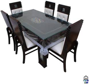 H K TRADERs Self Design 4 Seater Table Cover