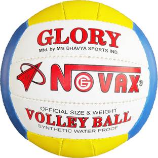 Novax Glory Match Volleyball Official Size 5 Hand Sewn Outdoor Indoor Beach Game Ball Volleyball - Size: 5