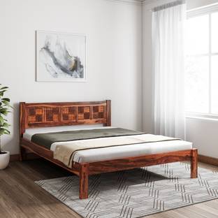 Induscraft Sheesham Wood Solid Wood Queen Bed