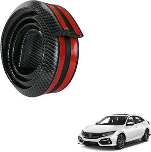 SEMAPHORE Black Carbon Fiber Trunk Spoiler Lip Kit Car Exterior Rear Spoiler Punch-Free Installation For Honda Civic Car Spoiler