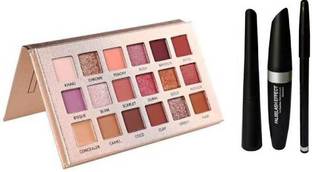 SWIZ HUDA Professionals Nude Eyeshadow kit + Eyeliner + Maskara + Eyebrow pencil